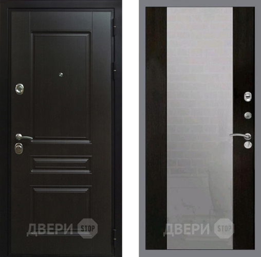Входная металлическая Дверь Рекс (REX) Премиум-Н СБ-16 Зеркало Венге в Черноголовке