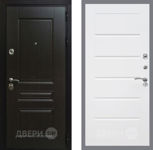 Дверь Рекс (REX) Премиум-Н Сити Белый ясень в Черноголовке