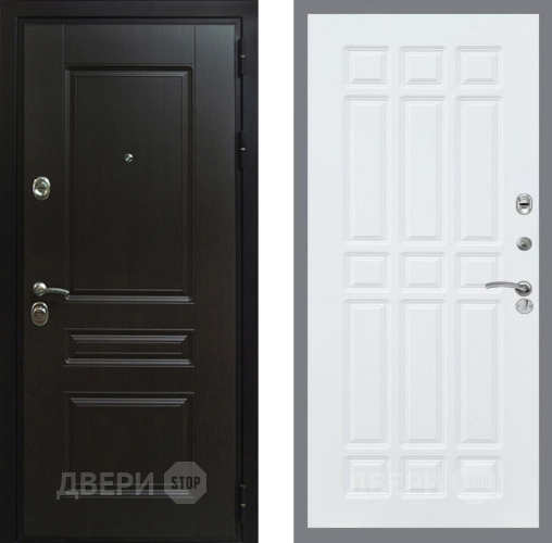 Входная металлическая Дверь Рекс (REX) Премиум-Н FL-33 Силк Сноу в Черноголовке