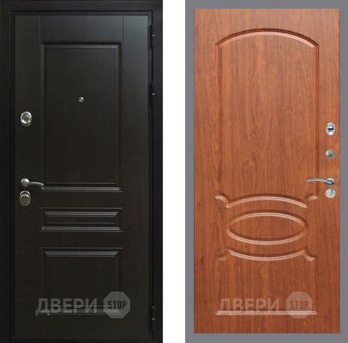 Входная металлическая Дверь Рекс (REX) Премиум-Н FL-128 Морёная берёза в Черноголовке
