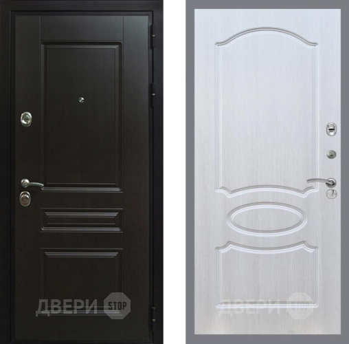 Входная металлическая Дверь Рекс (REX) Премиум-Н FL-128 Лиственница беж в Черноголовке