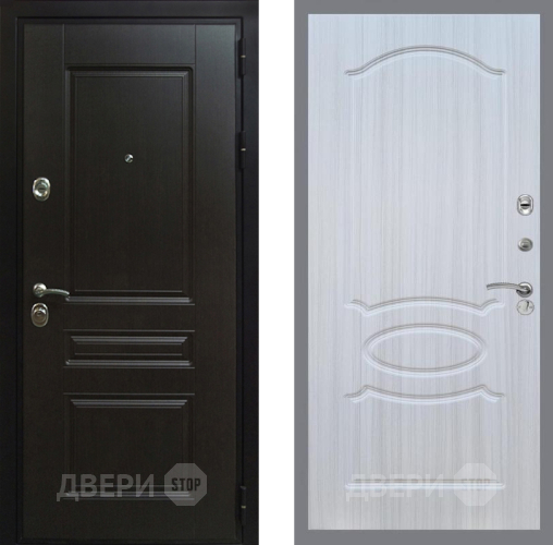 Входная металлическая Дверь Рекс (REX) Премиум-Н FL-128 Сандал белый в Черноголовке