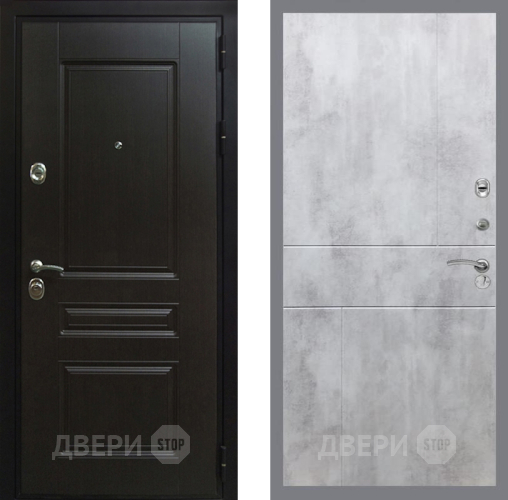 Входная металлическая Дверь Рекс (REX) Премиум-Н FL-290 Бетон светлый в Черноголовке