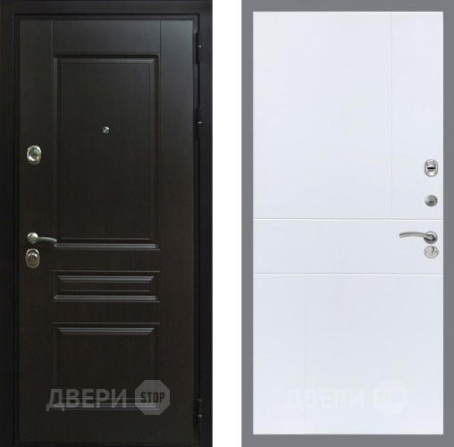 Входная металлическая Дверь Рекс (REX) Премиум-Н FL-290 Силк Сноу в Черноголовке