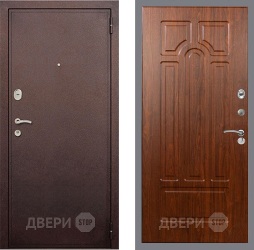 Входная металлическая Дверь Рекс (REX) 2 Медный Антик FL-58 Морёная берёза в Черноголовке