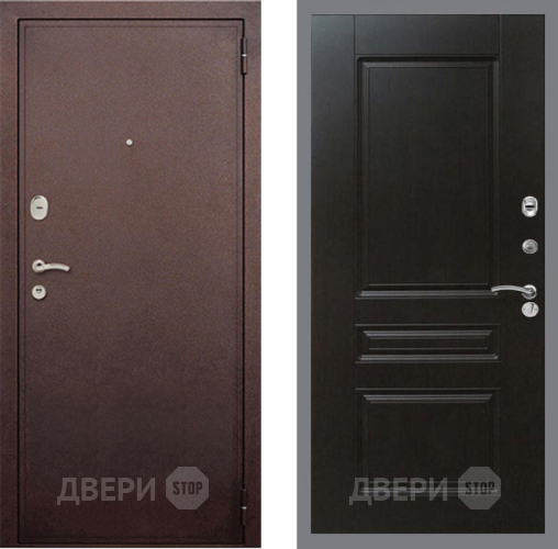 Входная металлическая Дверь Рекс (REX) 2 Медный Антик FL-243 Венге в Черноголовке