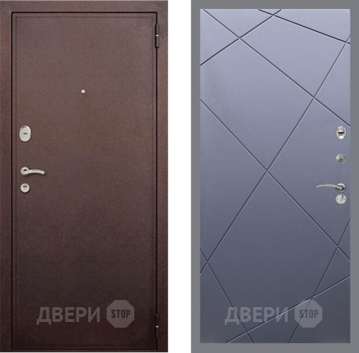 Входная металлическая Дверь Рекс (REX) 2 Медный Антик FL-291 Силк титан в Черноголовке