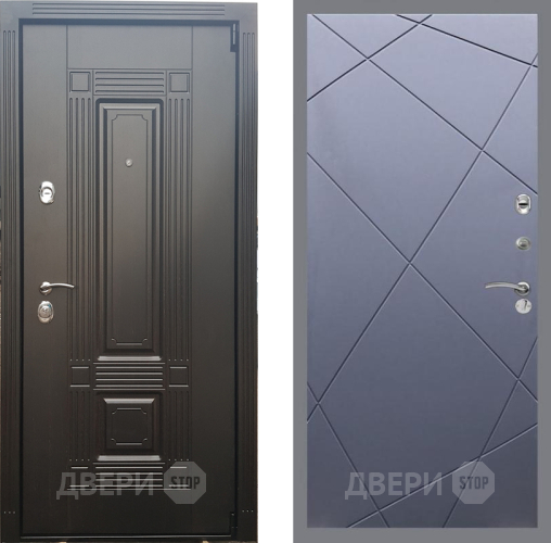 Входная металлическая Дверь Рекс (REX) 9 FL-291 Силк титан в Черноголовке