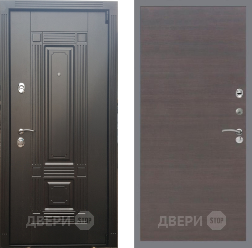 Входная металлическая Дверь Рекс (REX) 9 GL венге поперечный в Черноголовке