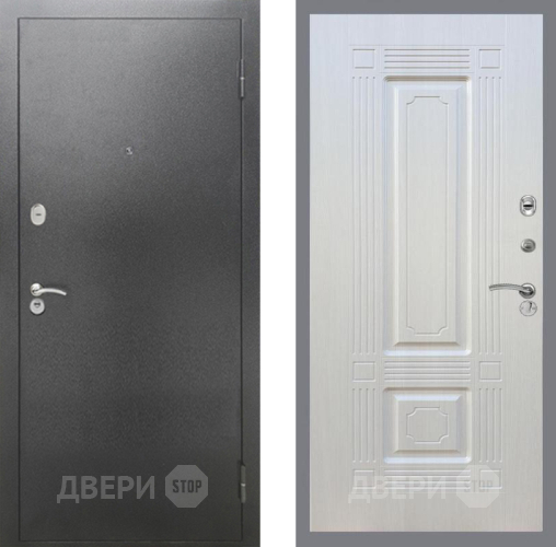 Дверь Рекс (REX) 2А Серебро Антик FL-2 Лиственница беж в Черноголовке