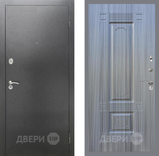 Дверь Рекс (REX) 2А Серебро Антик FL-2 Сандал грей в Черноголовке