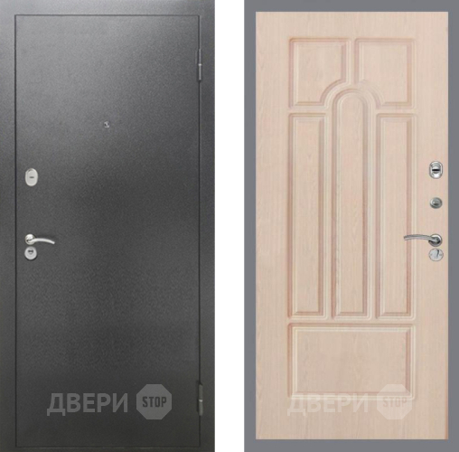 Входная металлическая Дверь Рекс (REX) 2А Серебро Антик FL-58 Беленый дуб в Черноголовке