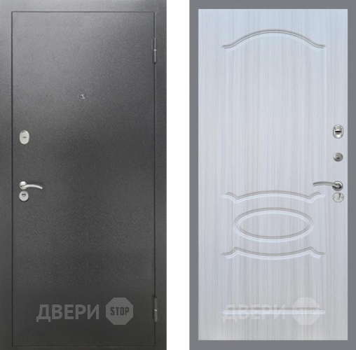 Дверь Рекс (REX) 2А Серебро Антик FL-128 Сандал белый в Черноголовке