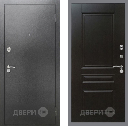 Входная металлическая Дверь Рекс (REX) 2А Серебро Антик FL-243 Венге в Черноголовке