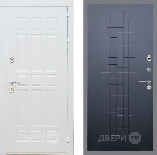 Входная металлическая Дверь Рекс (REX) 8 Силк Сноу FL-289 Ясень черный в Черноголовке