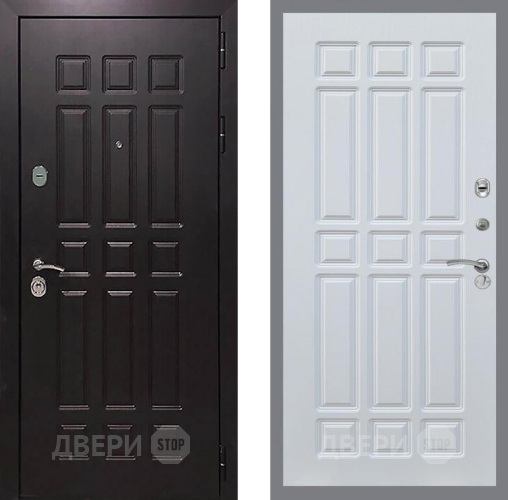 Входная металлическая Дверь Рекс (REX) 8 FL-33 Белый ясень в Черноголовке