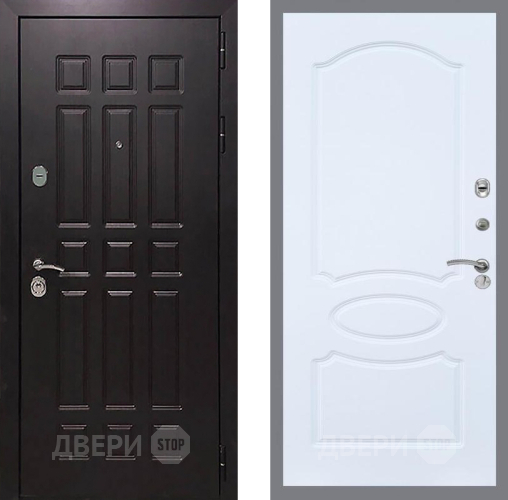 Входная металлическая Дверь Рекс (REX) 8 FL-128 Силк Сноу в Черноголовке