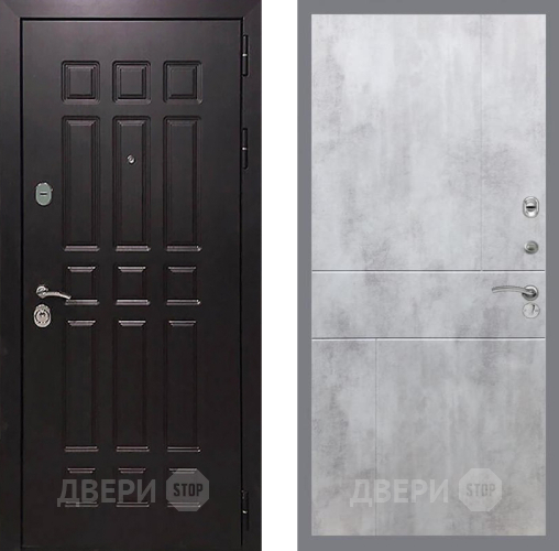 Входная металлическая Дверь Рекс (REX) 8 FL-290 Бетон светлый в Черноголовке
