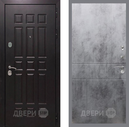 Входная металлическая Дверь Рекс (REX) 8 FL-290 Бетон темный в Черноголовке