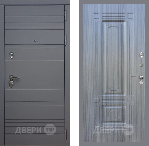 Входная металлическая Дверь Рекс (REX) 14 силк титан FL-2 Сандал грей в Черноголовке