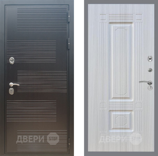 Входная металлическая Дверь Рекс (REX) премиум 185 FL-2 Сандал белый в Черноголовке