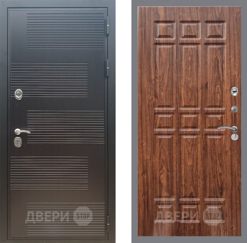 Дверь Рекс (REX) премиум 185 FL-33 орех тисненый в Черноголовке