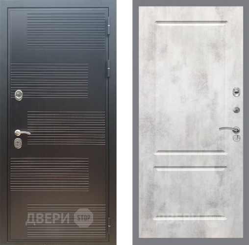 Входная металлическая Дверь Рекс (REX) премиум 185 FL-117 Бетон светлый в Черноголовке