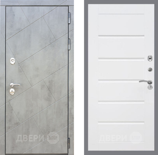 Входная металлическая Дверь Рекс (REX) 22 Сити Белый ясень в Черноголовке