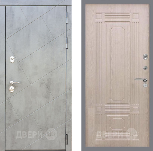 Входная металлическая Дверь Рекс (REX) 22 FL-2 Беленый дуб в Черноголовке