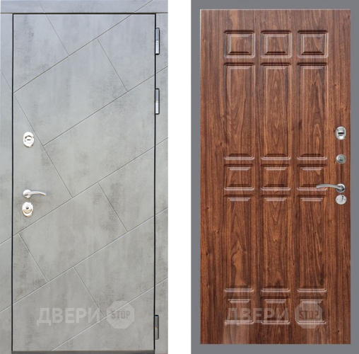 Входная металлическая Дверь Рекс (REX) 22 FL-33 орех тисненый в Черноголовке