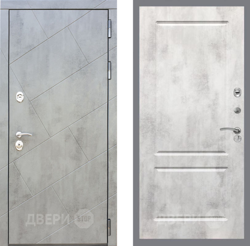 Входная металлическая Дверь Рекс (REX) 22 FL-117 Бетон светлый в Черноголовке