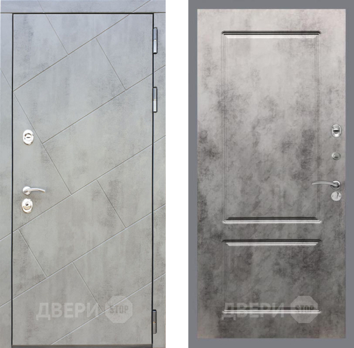 Входная металлическая Дверь Рекс (REX) 22 FL-117 Бетон темный в Черноголовке