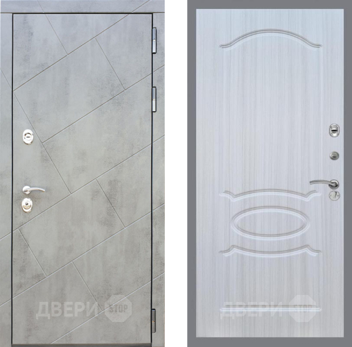 Входная металлическая Дверь Рекс (REX) 22 FL-128 Сандал белый в Черноголовке