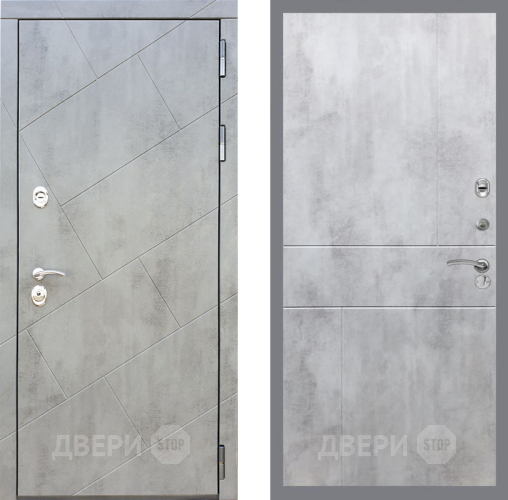 Входная металлическая Дверь Рекс (REX) 22 FL-290 Бетон светлый в Черноголовке