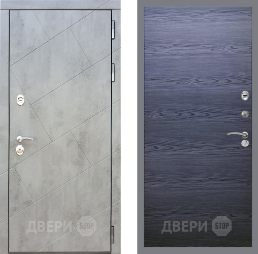 Входная металлическая Дверь Рекс (REX) 22 GL Дуб тангенальный черный в Черноголовке