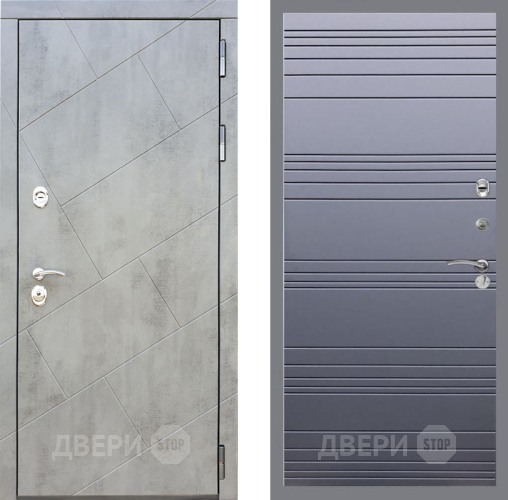 Входная металлическая Дверь Рекс (REX) 22 Line Силк титан в Черноголовке