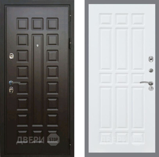 Входная металлическая Дверь Рекс (REX) Премиум 3к FL-33 Силк Сноу в Черноголовке