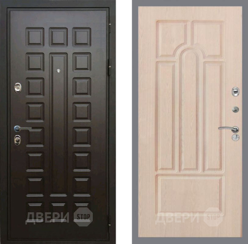 Входная металлическая Дверь Рекс (REX) Премиум 3к FL-58 Беленый дуб в Черноголовке