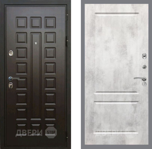 Входная металлическая Дверь Рекс (REX) Премиум 3к FL-117 Бетон светлый в Черноголовке