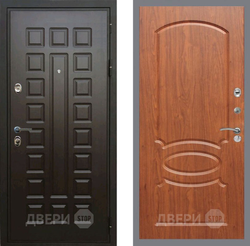 Входная металлическая Дверь Рекс (REX) Премиум 3к FL-128 Морёная берёза в Черноголовке
