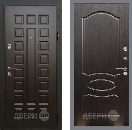 Входная металлическая Дверь Рекс (REX) Премиум 3к FL-128 Венге светлый в Черноголовке