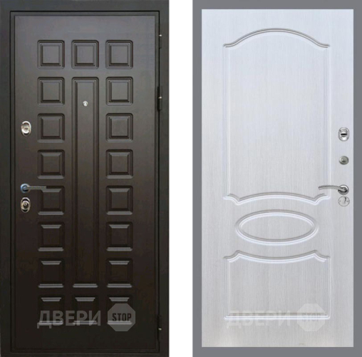 Входная металлическая Дверь Рекс (REX) Премиум 3к FL-128 Лиственница беж в Черноголовке