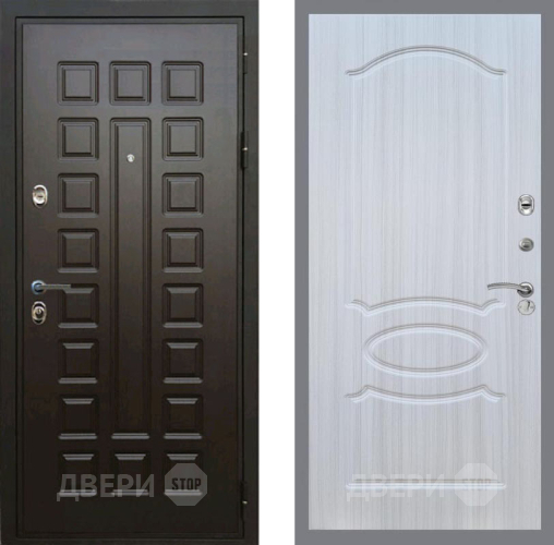 Входная металлическая Дверь Рекс (REX) Премиум 3к FL-128 Сандал белый в Черноголовке