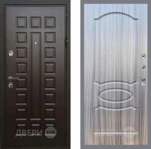 Входная металлическая Дверь Рекс (REX) Премиум 3к FL-128 Сандал грей в Черноголовке