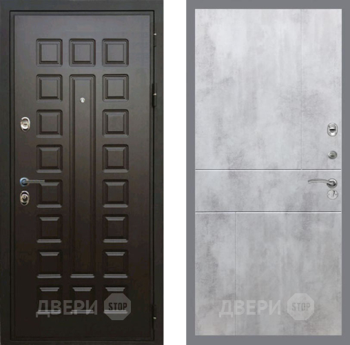Входная металлическая Дверь Рекс (REX) Премиум 3к FL-290 Бетон светлый в Черноголовке