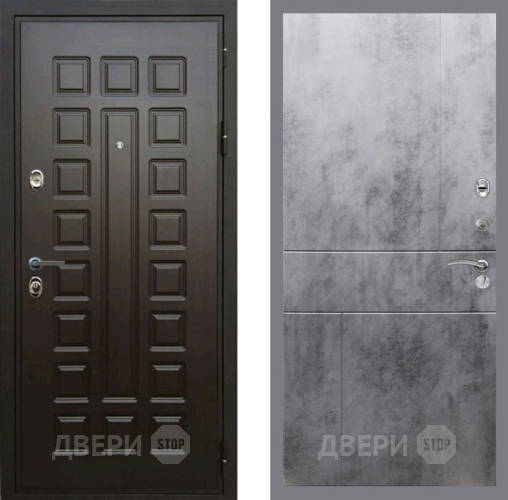 Входная металлическая Дверь Рекс (REX) Премиум 3к FL-290 Бетон темный в Черноголовке
