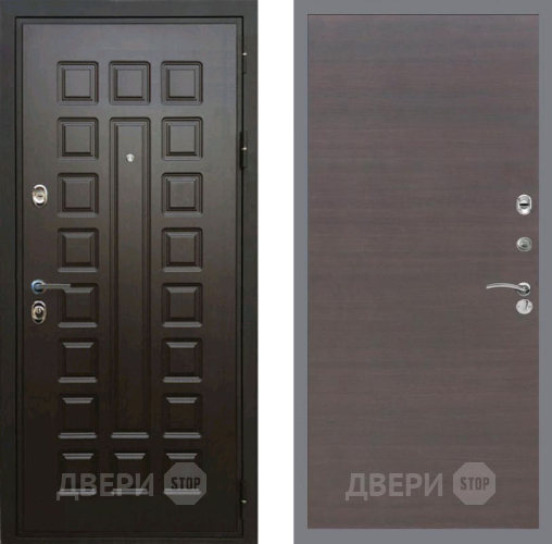Входная металлическая Дверь Рекс (REX) Премиум 3к GL венге поперечный в Черноголовке