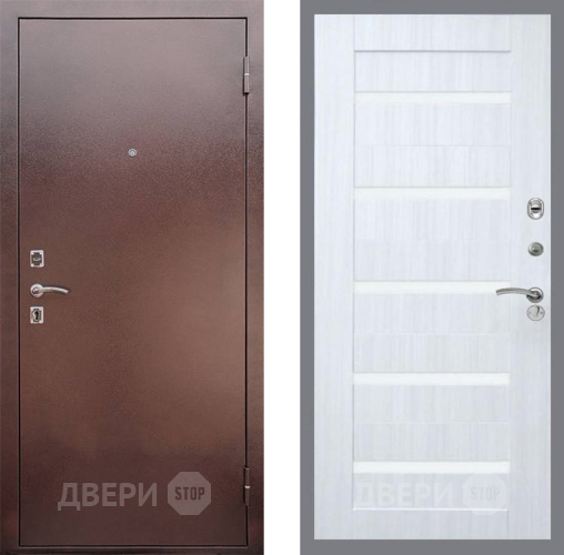 Дверь Рекс (REX) 1 СБ-14 стекло белое Сандал белый в Черноголовке