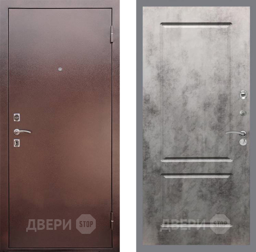 Входная металлическая Дверь Рекс (REX) 1 FL-117 Бетон темный в Черноголовке