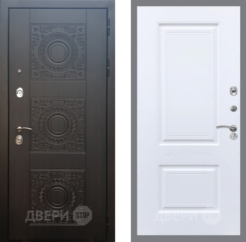 Входная металлическая Дверь Рекс (REX) 10 Смальта Силк Сноу в Черноголовке